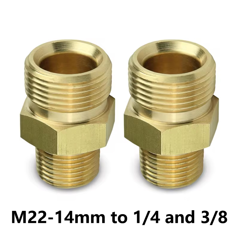 Spoke Nipple Brass - Brass Pressure Washer Coupling Adapter M22-14mm