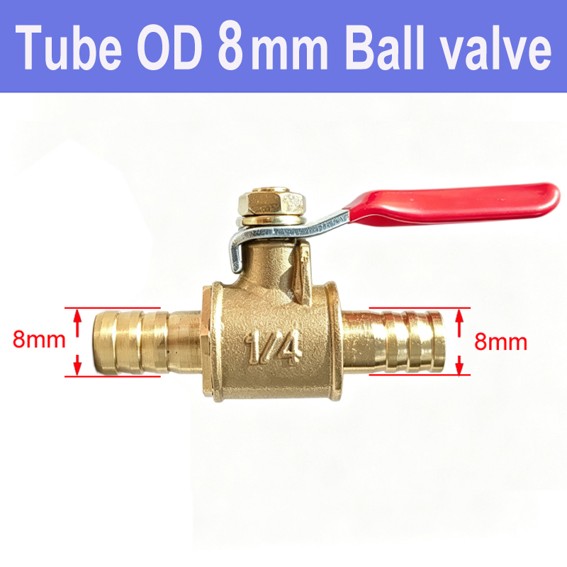 Small Red Handle Brass Shutoff - огляд і ціна Spoke Nipple Brass