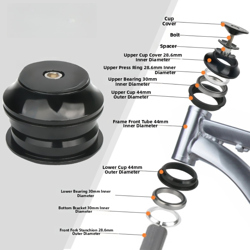28.6mm for top Cap Headset for - огляд і ціна Mountain Biking Tube
